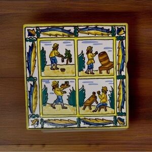 Don Quijote Tile El Molino Monogocion 6x6 (Square) Made In Spain For Bar/Kitchen